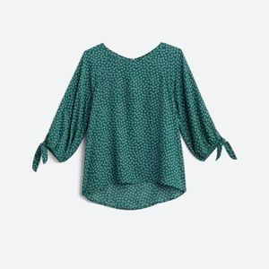 Papermoon Tie Sleeve Blouse size small